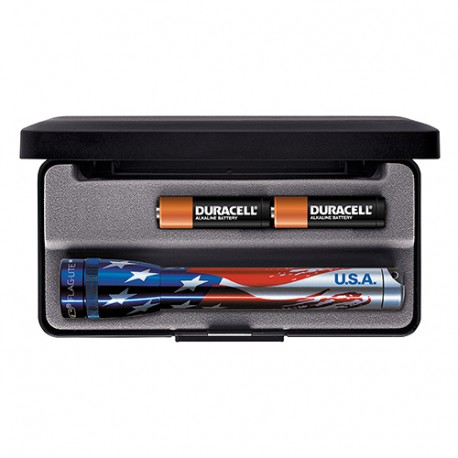 Mini Maglite AA Pres Box Flag-Lite MAGLITE