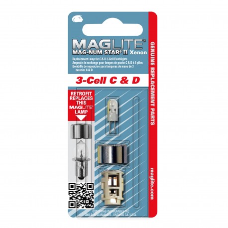 MS II Incandescent Upgrade 3 Cell Xenon MAGLITE