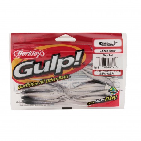 GMI2-BS GULP MNOW BLACK SHAD 2 1/2IN 04 BERKLEY