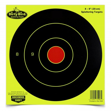 Dirty Bird Chartreuse 8" Bull'sEye Tgt-50 BIRCHWOOD-CASEY