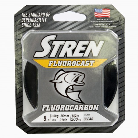 SFCTFS8-15 STR FLUORCST 8LB 200YD CLR STREN