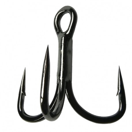 EAGLE CLAW Trokar Treble Hook 3X Strong Short Shank Wide Gap Size