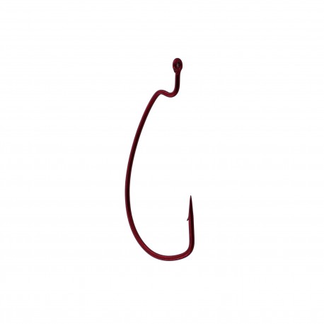 Offset Shank Worm Ewg Red 1/0,6 Hooks P/P GAMAKATSU