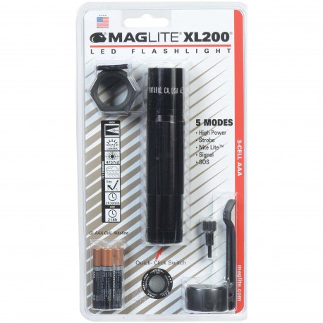 3-Cell LED Tactical Blister Pack ,Black MAGLITE