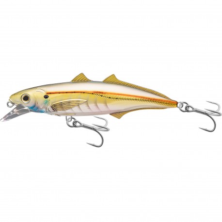 Cigar Minnow Jrkbait,SD,pearl/Gld1/0 LIVETARGET-LURES