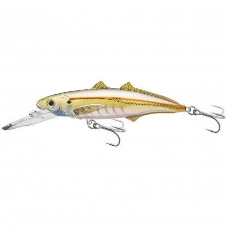 Cigar Minnow jrkbait,deepdive,prl/gold2/0 LIVETARGET-LURES