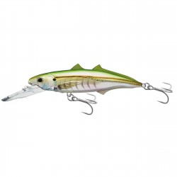 Cigar Minnow jerkbait,deepdive,prl/Grn2/0 LIVETARGET-LURES