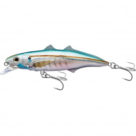 Cigar Minnow Jrkbait,SD,pearl/aqua2/0 LIVETARGET-LURES