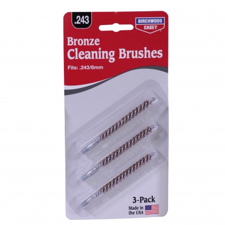 .243/6 mm, .257 Bronze Brush 3 Pack BIRCHWOOD-CASEY