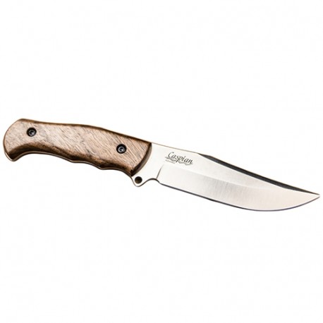 Caspian Hunter-Aus8-Satin Fxd Blade,Wood CAS-HANWEI