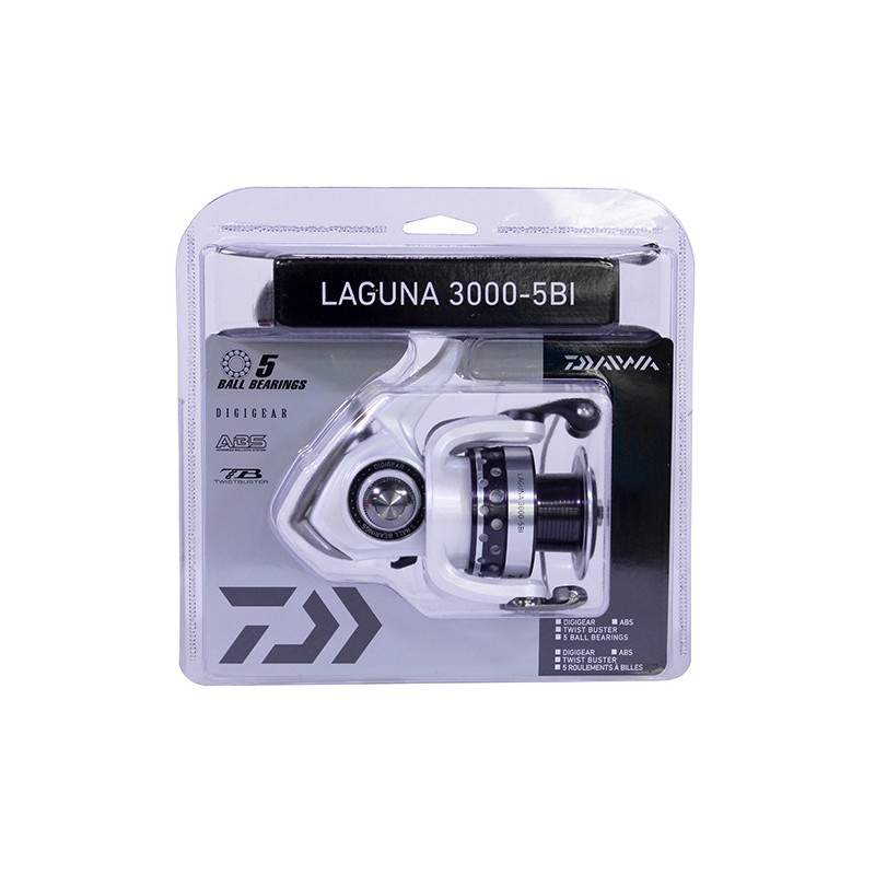 Daiwa Laguna Spin REEL CP, 5 + 1, 5.3 : 1 LAGUNA4000-5BI-CP — CampSaver