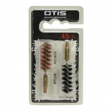 .45 cal Bore Brush 2 Pack(1 nylon/1 Brnz) OTIS-TECHNOLOGIES