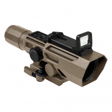 ADO 3-9X42 Scpe/P4 Sniper Ret/Grn Lns/Tan NCSTAR