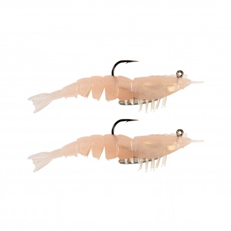 EZ SHRIMPZ RIGGED 3.5" NATURAL2PK Z-MAN