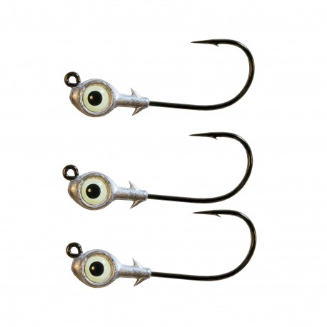 REDFISH EYE JIGHEADS 1/8ozGLOW 3PK Z-MAN