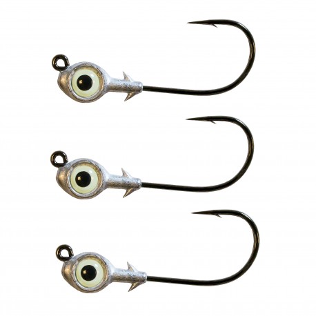 REDFISH EYE JIGHEADS 3/16ozGLOW 3PK Z-MAN