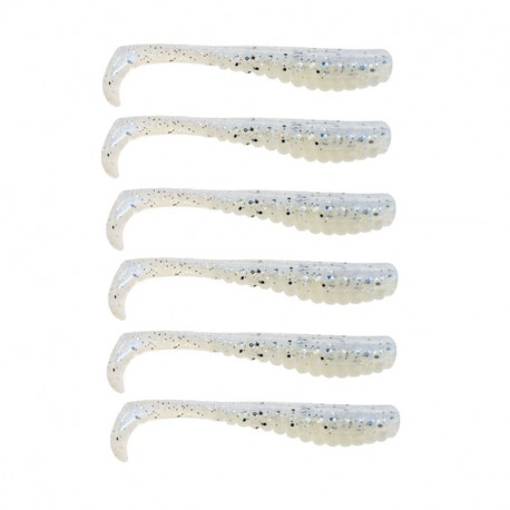 SWIMMIN TROUTTRICK3.5"PEARL BLUE GLMMR6PK Z-MAN