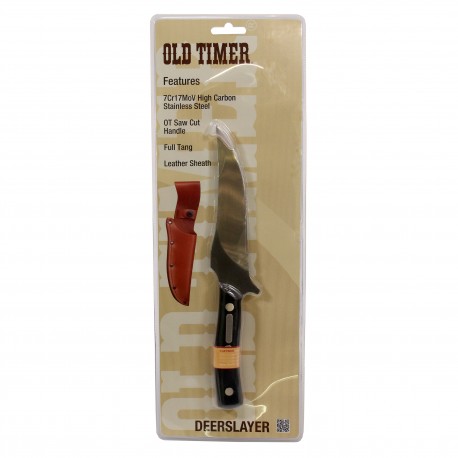 10 1/2" Deerslayer w/Sheath,Clam OLD-TIMER-BY-BTI-TOOLS