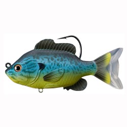 SF 4 3/8" SS,MSV,Blu/Yel Pmpknsd,8/0,7/8 LIVETARGET-LURES