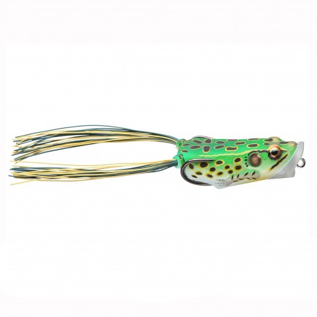 Frog 2" HB PF,SH,Floro Grn/Yel,3/0,3/8oz LIVETARGET-LURES