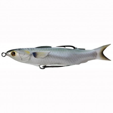 Mullet 4 1/2" HBF,SH,Slvr,6/0,1/2oz LIVETARGET-LURES