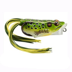 Frog 2" HB PF,SH,Grn/Yel,3/0,3/8oz LIVETARGET-LURES