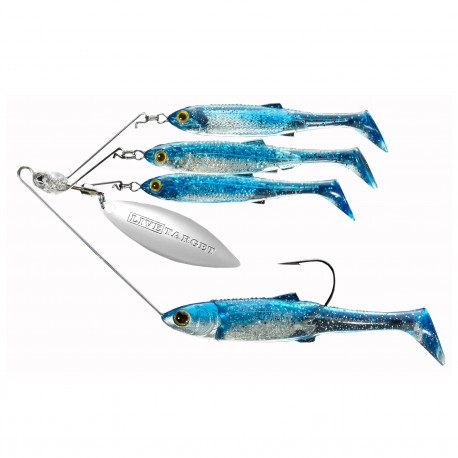 BB Large SRS,MSV,Blue/Slvr,5/0,1/2oz LIVETARGET-LURES