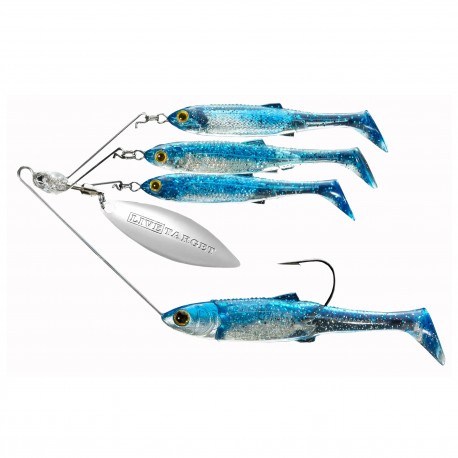 Livetarget Lures Baitball Sm Srs,Msv,Smk/Silver,3/0,1/4Oz 