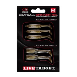 BB MED SR Interchange Pk,Grn Pmpknsd/Slvr LIVETARGET-LURES