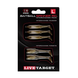 BB Lrg SR Interchange Pk,Grn Pmpknsd/Slvr LIVETARGET-LURES