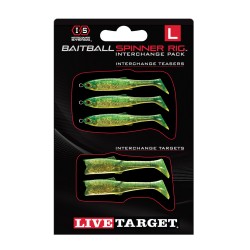 BB Lrg SR Interchange Pk,Lime Chrtrse/Gld LIVETARGET-LURES