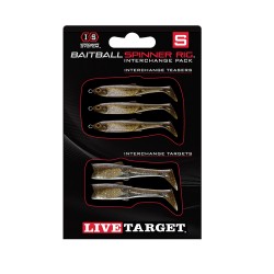 BB SM SR Interchange Pk,Grn Pmpknsd/Slvr LIVETARGET-LURES