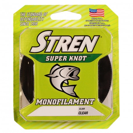 SSNFS8-15 STR SKNOT MONO 8LB 220YD CLR STREN