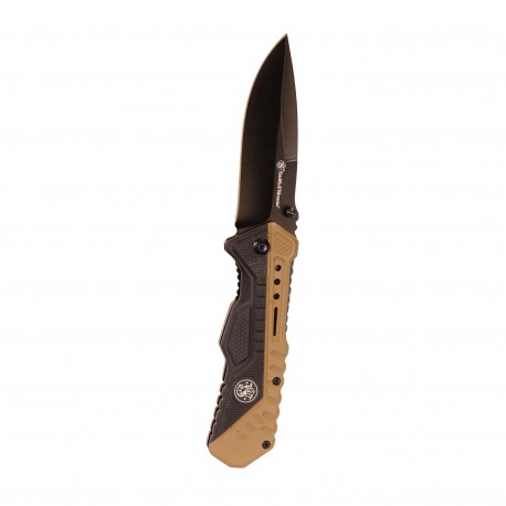 SWSA11 Blk/FDE Rub Alum S.A. Blk 3.5" SMITH-WESSON-BY-BTI-TOOLS