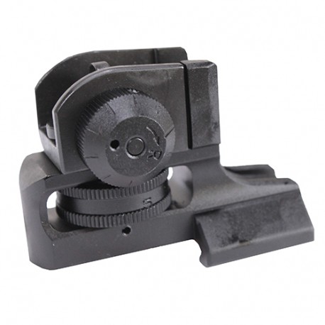 AR15 Super Slim Fixed Rear Sight,Pica,Blk LEAPERS-INC