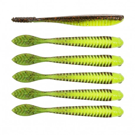 TRICK SHOTZ 3.5" COPPERTREUSE 6 PACK Z-MAN