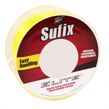 Elite 8 lb Hi-Vis Yellow - 330 Yds SUFIX