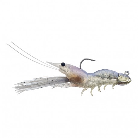 3 1/2",3/4oz,SPJig,SS,Wht Shrimp,2/0 LIVETARGET-LURES