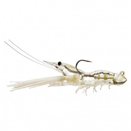 Shrmp,2 3/4",3/8oz,SPJig,SS,Clear,1/0 LIVETARGET-LURES