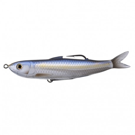 Shnr,4 1/2",1/2oz,HB WB,Mtlc Blu Shnr,6/0 LIVETARGET-LURES